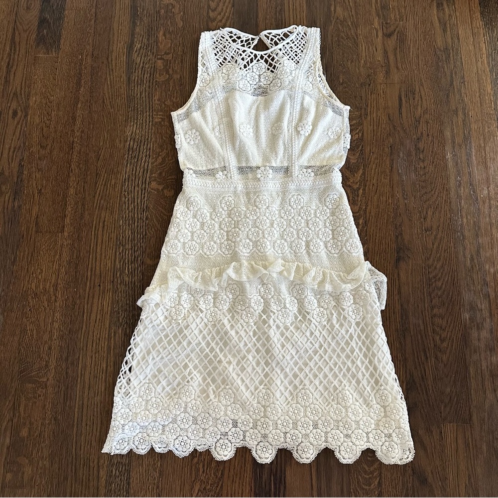 Alexis White Lace mini dress